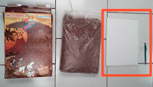 A Alfândega Geral frustrou uma tentativa de tráfico internacional de drogas